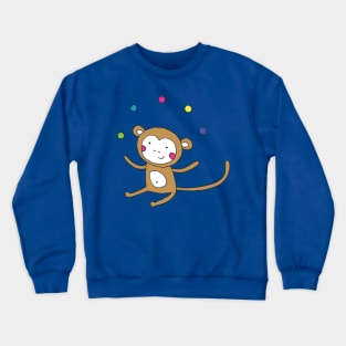 Juggling Monkey Crewneck Sweatshirt